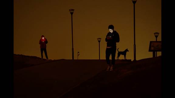 說明: Macintosh HD:Users:chendong:Desktop:張乾琦 工作坊:工作坊:官方作品:中文圖說:不存在的戰(zhàn)爭:1. 張乾琦，“不存在的戰(zhàn)爭”視頻截圖，2017.jpg